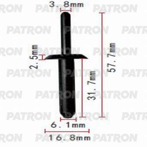 JEEP CHEROKEE (KJ) (2002-2006) 6,1*18*17 пластик P370130 PATRON