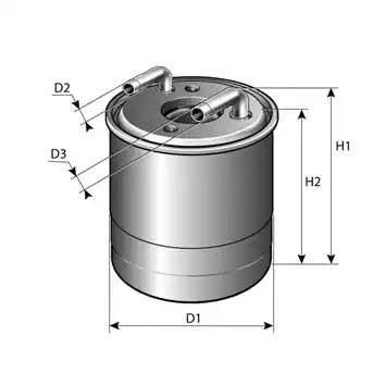 Фильтр топливный MERCEDES C (W204) (07-13),E (W212) (09-) PURFLUX FCS785 PURFLUX