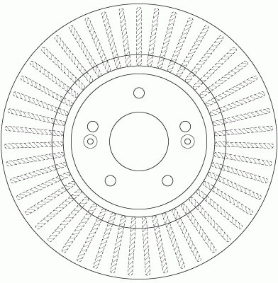 Диск тормозной передний HYUNDAI SANTA FE II-III, KIA SORENTO II DF7973 DF7973 TRW