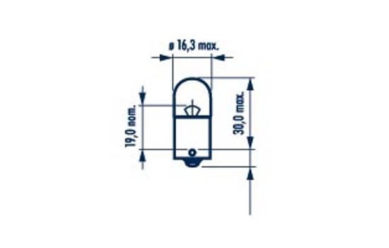 Лампа 12V R5W BA15s блистер (2шт.) NARVA 171714000 NARVA