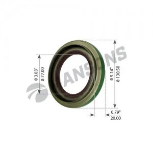 Сальник хвостовика редуктора 80*130.2*12/20  EV71-82 900123 MANSONS