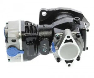 Компрессор МАЗ,ПАЗ дв.ЯМЗ-534 (1 цил.) жид. охлаж. без шкива 270л/мин. (-17) MEG 350-27-019 MEGA POWER