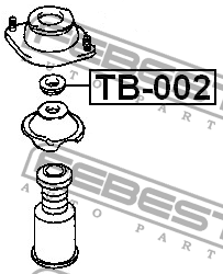 Подшипник опоры TOYOTA Duet (98-04) амортизатора переднего FEBEST TB-002 FEBEST