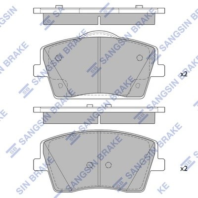 Колодки тормозные передние Volvo XC40 1.5/2.0/2.0D 10.17 SP4357 SP4357 SANGSIN