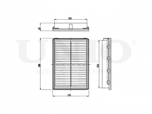 Фильтр воздушный FLT-10028 UNIO