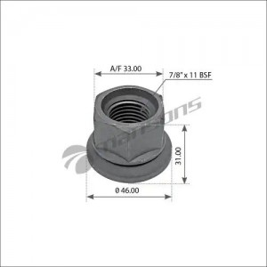 Гaйкa [D46h31A/F33 7/8x11BSF]  10шт 100.545 MANSONS