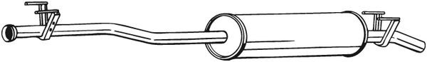 Глушитель MERCEDES Sprinter средняя часть BOSAL 287-355 BOSAL