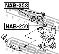 Сайлентблок NAB-259 NAB-259 FEBEST