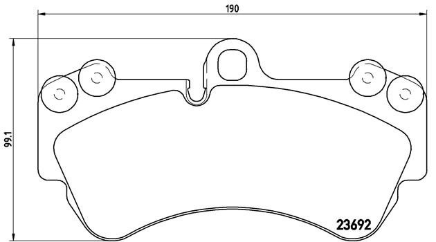 P85069 994 00 !колодки дисковые п.\ VW Touareg 3.2/3.6/4.2/6.0/3.0TDi диск 17' 0 P85069 BREMBO