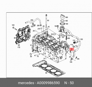 MERCEDES BENZ W221 (2005>) A 000 998 65 90 MERCEDES BENZ