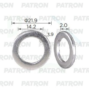 Шайба металлическая Прокладка сливной пробки 22x14x2 HONDA P37-2389 P372389 PATRON