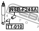 TT-010 втулка переднего амортизатора \NISSAN CABSTAR 28.11 DCI, 32.11, 35.11 2.5 TT-010 FEBEST