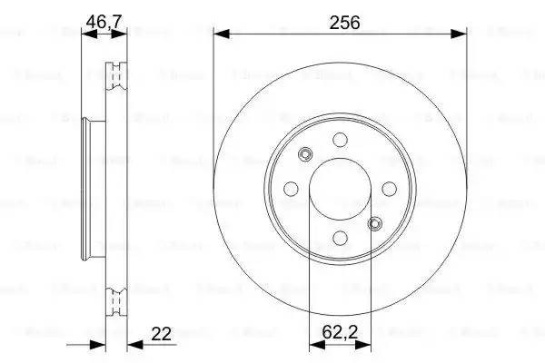 Диск тормозной  2шт 0 986 479 367 BOSCH