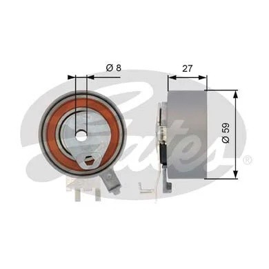 Натяжной ролик привода ГРМ PowerGrip® T43139 GATES