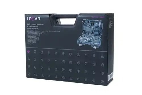Набор инструмента 45 предмета универсальный (хром-ванадий) LECAR000032814 LECAR