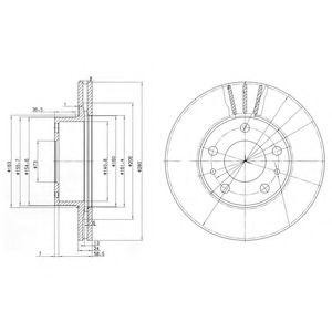 BG2846 диск тормозной передний!\ Fiat Ducato, Peugeot Boxer, Citroen Jumper 94> BG2846 DELPHI