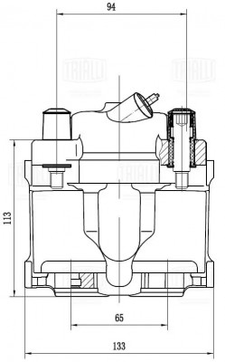 Суппорт торм. BMW 3 E36 (90-) перед. лев. d=54мм (CF 102069) CF102069 TRIALLI
