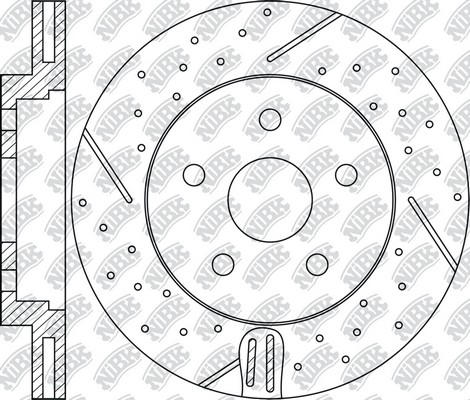 Диск тормозной FORD Focus (04-),Kuga (09-) VOLVO S40 (04-) передний (1шт.) NIBK RN51001DSET NIBK