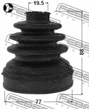 Пыльник ШРУСа внутренний FORD FOCUS II CB4 2008­-2011 2115-CB4 2115-CB4 FEBEST