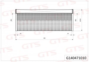 G140471010 Картридж гидравлического фильтра KOMATSU G140471010 GTS