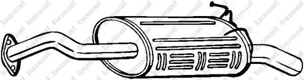 Глушитель HONDA CR-V (06-) задняя часть BOSAL 163-063 BOSAL