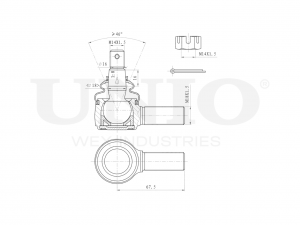 Наконечник рулевой тяги правый SSP-10179 UNIO