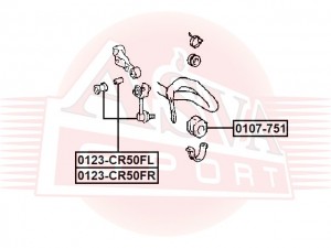 ТЯГА СТАБИЛИЗАТОРА TOYOTA 0123CR50FL 0123-CR50FL ASVA