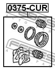 Ремкомплект суппорта задний 0375-CUR 0375-CUR FEBEST