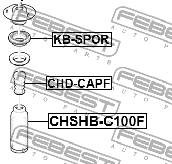 Подшипник опоры амортизатора HYUNDAI i30 II, KIA CEED II 2012- KB-SPOR KB-SPOR FEBEST
