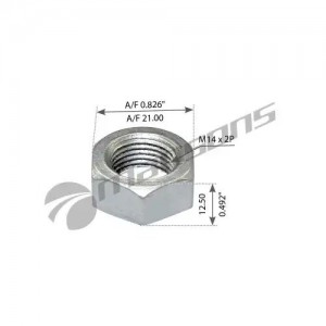 гайка вала карданного М14х2,0 DIN 934/10 900.617 MANSONS