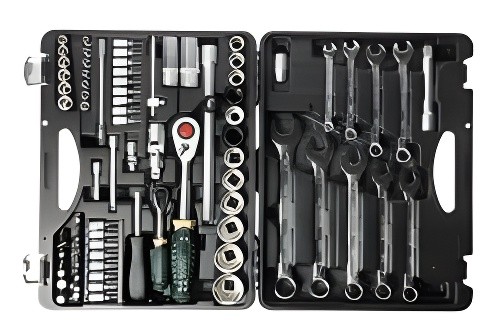 Набор инструментов 82 предмета слесарно-монтажный 1/4",1/2" ROCKFORCE RF-4821-5 ROCK FORCE