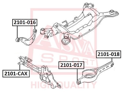 САЙЛЕНТБЛОК FORD 2101CAX 2101-CAX ASVA