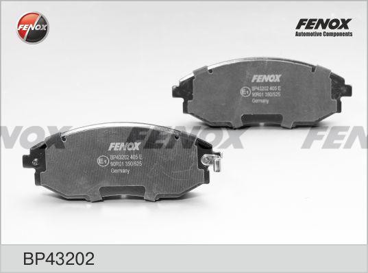 BP43202 колодки дисковые передние!\ Chevrolet Epica 2.0-2.5i/2.0D 05> BP43202 FENOX
