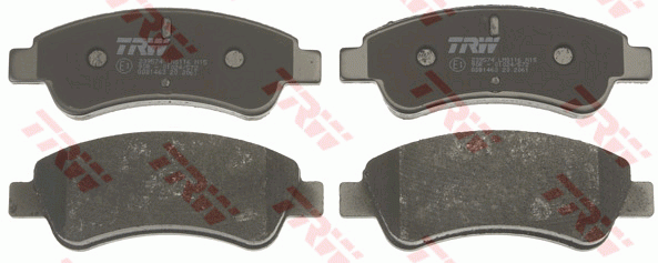 Колодки тормозные PEUGEOT Partner, 207, 307, 1007 CITROEN C4, Berlingo передние  GDB1463 TRW