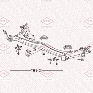 сайлентблок задней балки!\ HONDA Civic/Jazz/Insight 05> TEF1403 TATSUMI