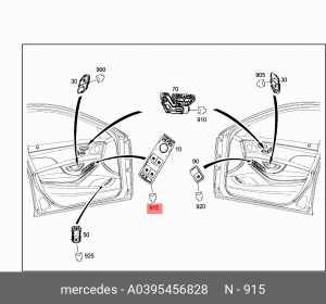 Штифт направляющий A 039 545 68 28 MERCEDES BENZ