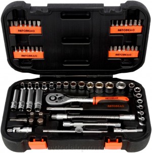 Набор инструментов (64 предмета) "АвтоDело" (1/4") 39934 AVTO DELO