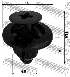 Клипса SUBARU LEGACY 1998-2009 88570-067 88570-067 FEBEST