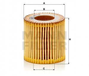 Фильтр масляный SKODA FABIA I/II, VW POLO V 1.2 HU710X HU710X MANN FILTER