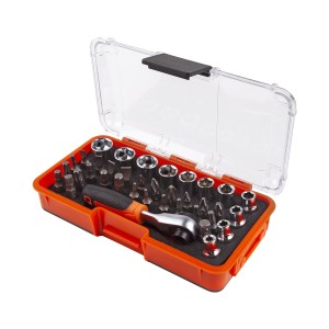 Набор головок (37 предметов) "AV Steel" (1/4", с битами) AV071037 AV STEEL