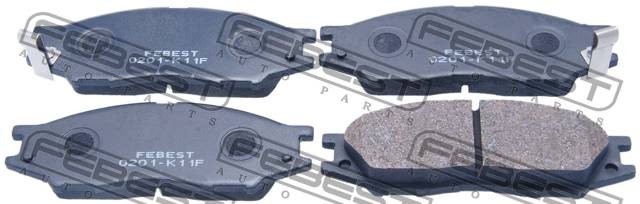 Колодки передние NISSAN ALMERA B10RS 2006.01-2012.11 0201-K11F 0201-K11F FEBEST