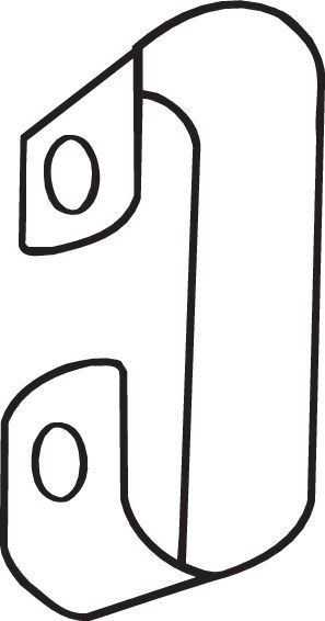 Скоба крепления трубы приемной VAG BOSAL 251-235 BOSAL