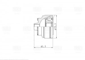 ШРУС BMW X1 F48 (15-) (наруж. зад.) (GO 2634) GO 2634 TRIALLI