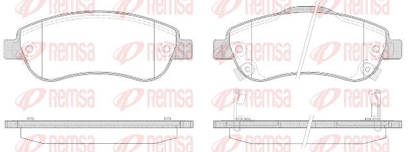 1289 02 [45022SWWG01] !колодки дисковые п.\ Honda CR-V 2.0/2.2D/2.4 06> 128902 REMSA