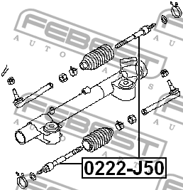 NISSAN INFINITI M35/45 (Y50) (2004>) 0222-J50 FEBEST