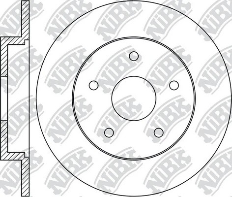 Диск тормозной FORD Focus 2,C-Max VOLVO C30,S40,V50 задний (1шт.) NIBK RN1368 NIBK