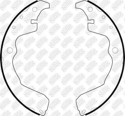 Колодка тормозная бар. FN0704 FN0704 NIBK