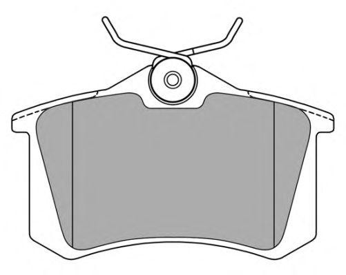 колодки дисковые задние!\ Audi A3-A8 94>, VW Golf III-IV/Passat 88>, Skoda 96> FBP057501 FREMAX