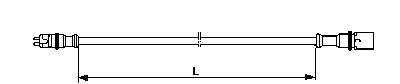 Кабель ABS L=5100 DAF/MAZ 4497120510 WABCO