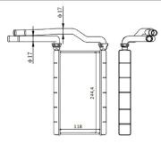 Радиатор отопителя салона TI-GUAR TGRIH0012 TI GUAR